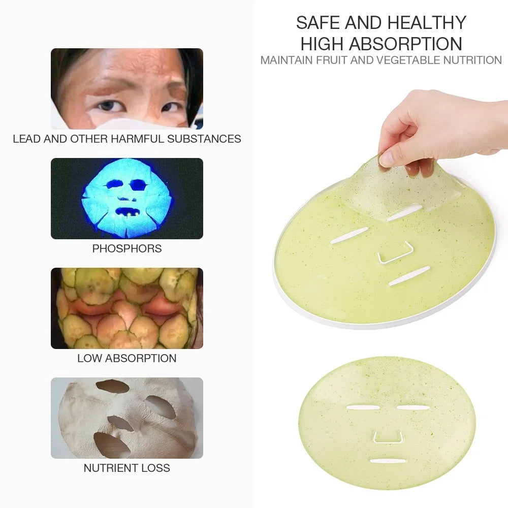 Automatic DIY Face Mask Maker for Home Spa with Fruit and Vegetable Collagen